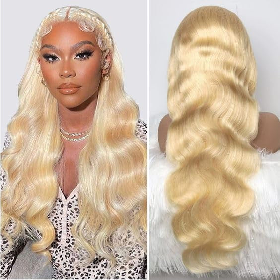 Former LACE Head Cap LACE FRONTAL WIG13x4 Straight 613 BLONDE Straight Hair