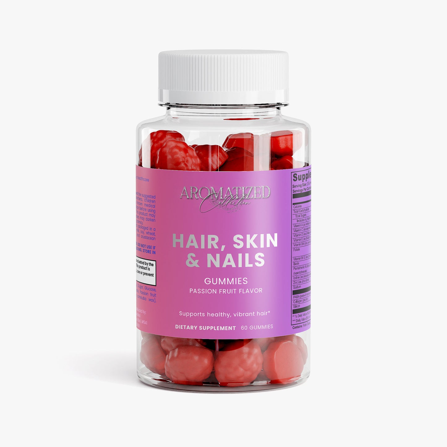Hair, Skin & Nails Passion Fruit Flavored Gummies