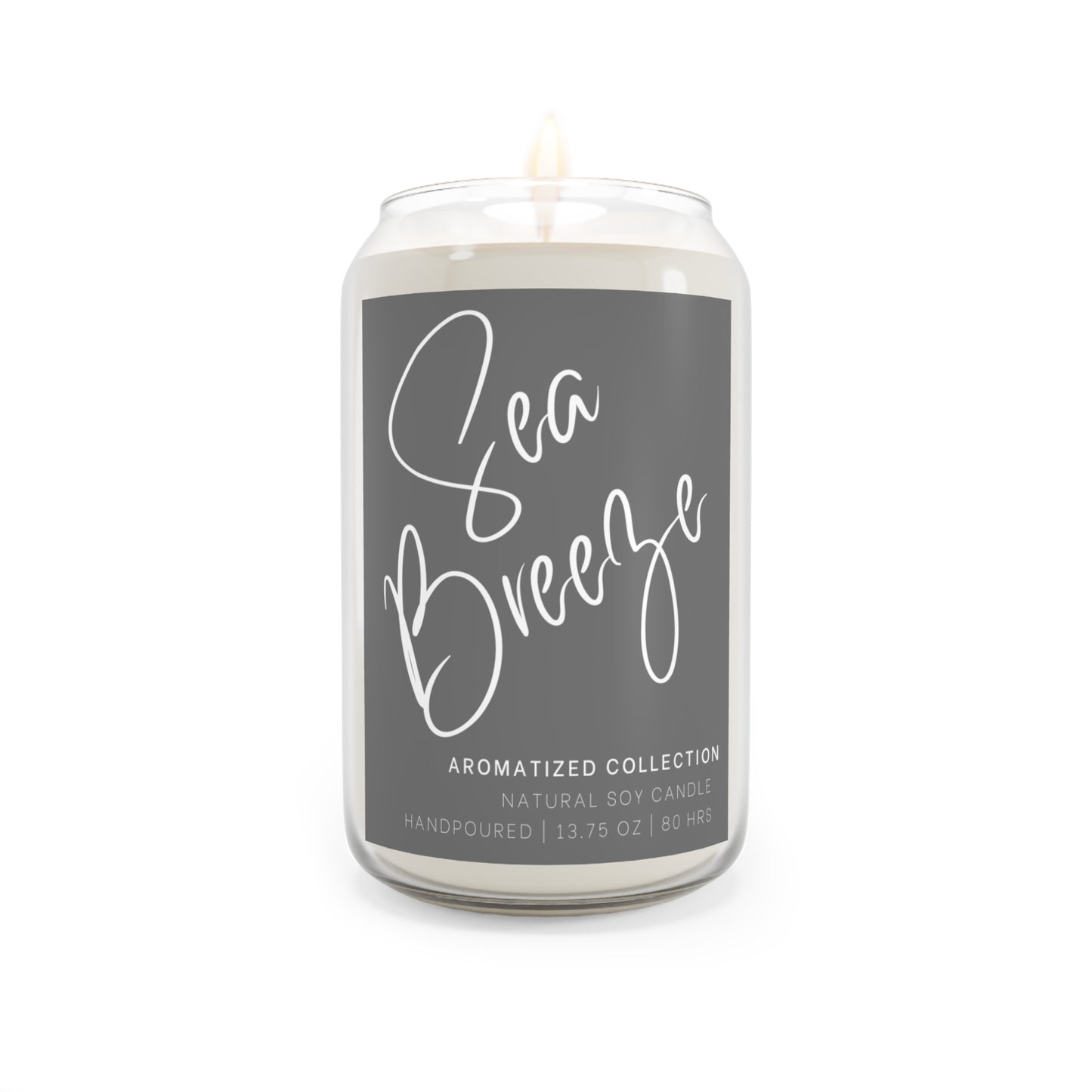 Sea Breeze Scented Soy Candle - Relaxing Aromatherapy for Home, Gift for Her, Spa Decor, Elegant Candle Gift, Eco-Friendly Candle