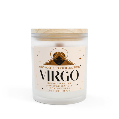 Virgo Vanilla Scented Candle - Aromatherapy Gift for Zodiac Lovers, Home Decor, Self-Care, Relaxation, Birthdays