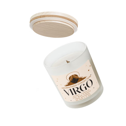 Virgo Vanilla Scented Candle - Aromatherapy Gift for Zodiac Lovers, Home Decor, Self-Care, Relaxation, Birthdays