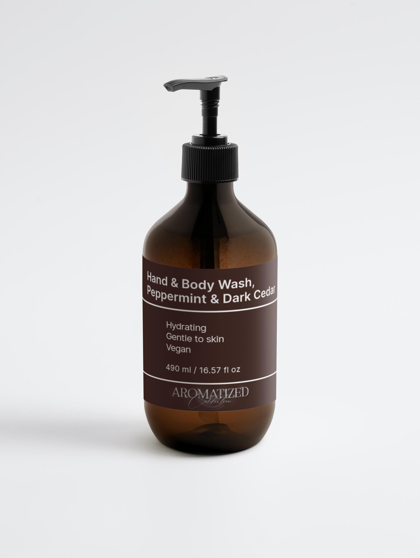 Hand & Body Wash, Peppermint & Dark Cedar