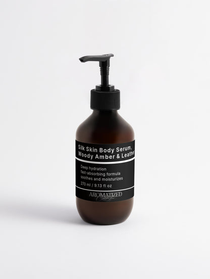 Silk Skin Body Serum, Woody Amber & Leather
