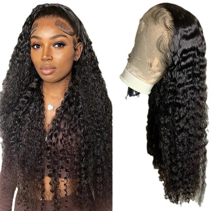 Fashion Front Lace Wigs With Small Curly Hair African Natural & Fluffy Chemical Fiber